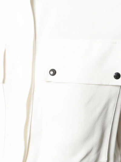 Shop Tom Ford Military Shirt Midi Dress In White