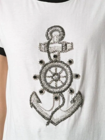 Shop Andrea Bogosian Pinny Embroidered T-shirt In White