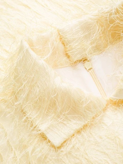 Shop Jil Sander Fluffy Knitted Shirt In 745 Yellow