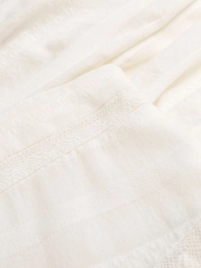 Shop Isabel Marant Étoile Pleated Asymmetric Hem Skirt In 20wh White