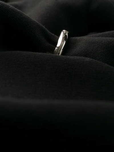 Shop Act N°1 Power Sleeve Pierced Sweatshirt In Black