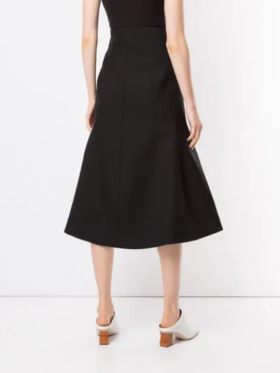 Shop Jil Sander Side Fastening Skirt In Black