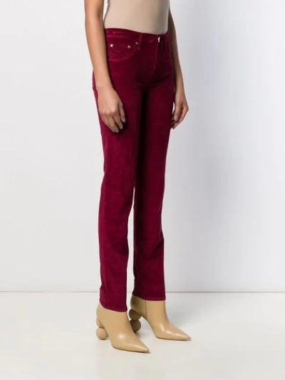 Shop Jacob Cohen Kimberly Slim-fit Trousers In Red