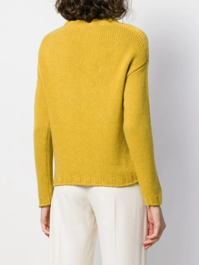Shop Aragona Cashmere Long-sleeve Sweater In 170 Giallo