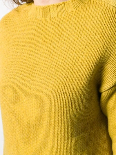 Shop Aragona Cashmere Long-sleeve Sweater In 170 Giallo