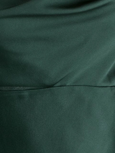 Shop Michelle Mason Cowl-neck Bias Gown In Green
