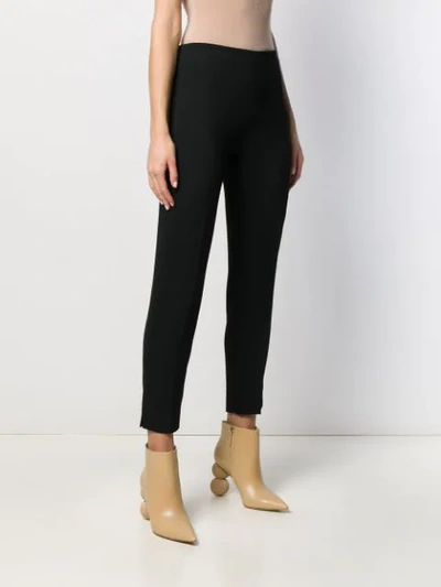 Shop Antonio Berardi Skinny Trousers In Black