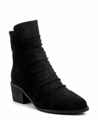 Shop Catherine Malandrino Frances Ankle Bootie Women's Shoes In Black Ultr