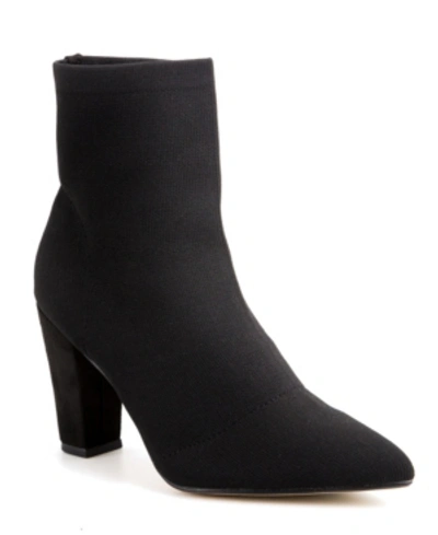 Shop Catherine Malandrino Eileen Knit Bootie Women's Shoes In Black