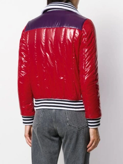 Shop Colmar Colour Block Puffer Jacket In Red