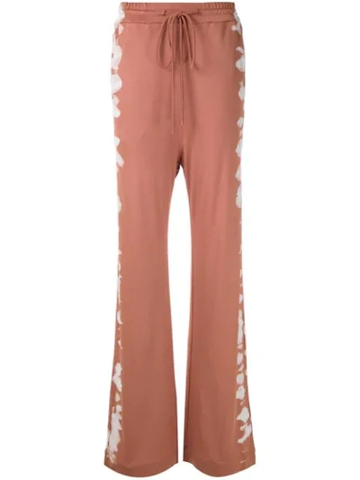 Shop Alcaçuz Mariele Tie-dye Panels Trousers In Pink