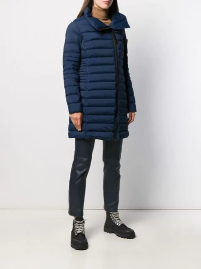 Shop Rossignol Zip-up Quilted Jacket In Blue