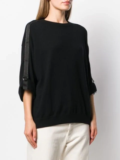 Shop Brunello Cucinelli Slim-fit Sweater In Black