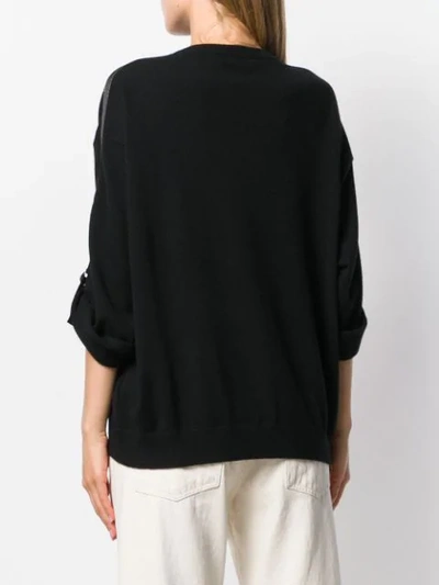Shop Brunello Cucinelli Slim-fit Sweater In Black