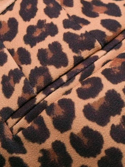 Shop Sara Battaglia Leopard Print Trousers In Brown