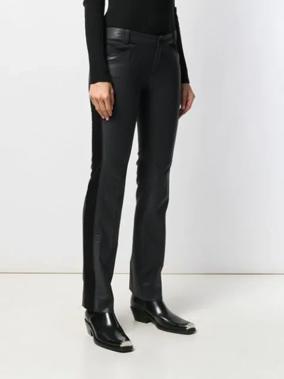 Pre-owned Balenciaga 2000's Panelled Straight Trousers In Black