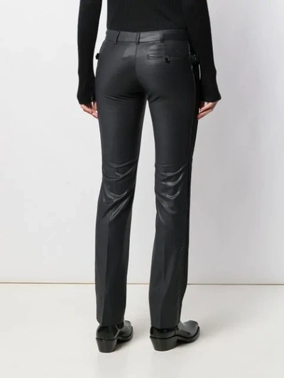 Pre-owned Balenciaga 拼接直筒长裤 In Black