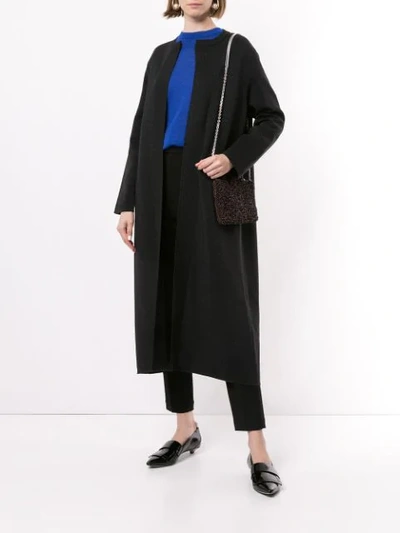 Shop Anteprima Doppio Diamante Long Cardigan In Black