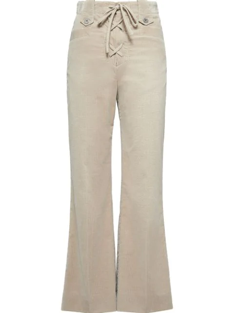 corduroy bootcut trousers