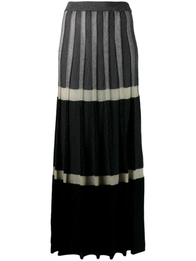Shop Antonio Marras Tiered Maxi Dress In Grey