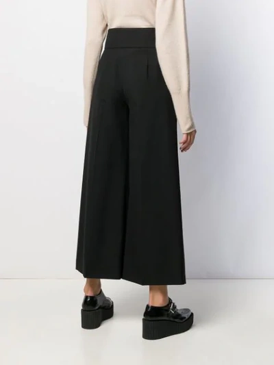 Shop Stella Mccartney High-waisted Wide Leg Trousers In Black