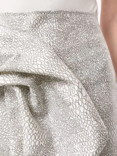 Shop Acler Crawford Skirt In Monochrome Snake