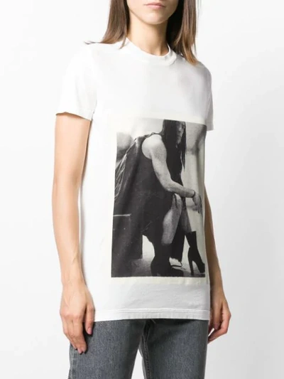 Shop Rick Owens Drkshdw Photographic Print T-shirt In White