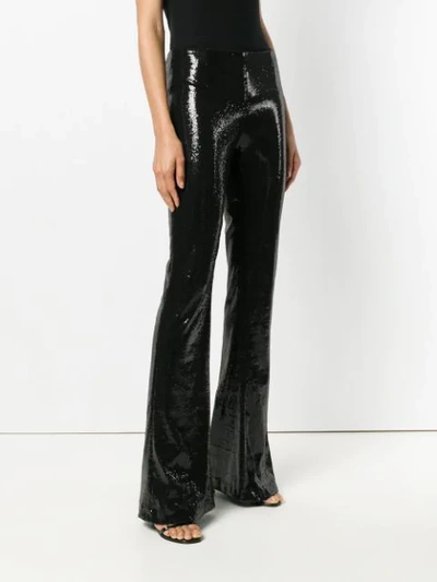 Shop Galvan Galaxy Sequin Trousers In Black