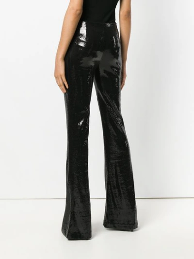 Shop Galvan Galaxy Sequin Trousers In Black