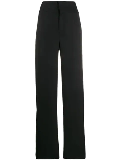 Shop Totême Ossi High-rise Tailored Trousers In Black