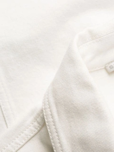 Shop Stella Mccartney Belted Denim Skirt In White