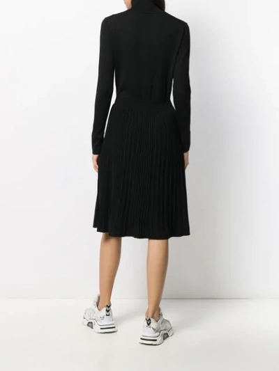 Shop Calvin Klein Superfine Knit Dress In Black