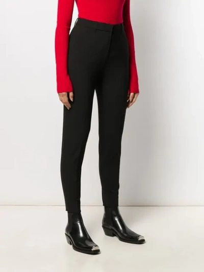 Shop Barbara Bui High-rise Skinny Trousers In Black