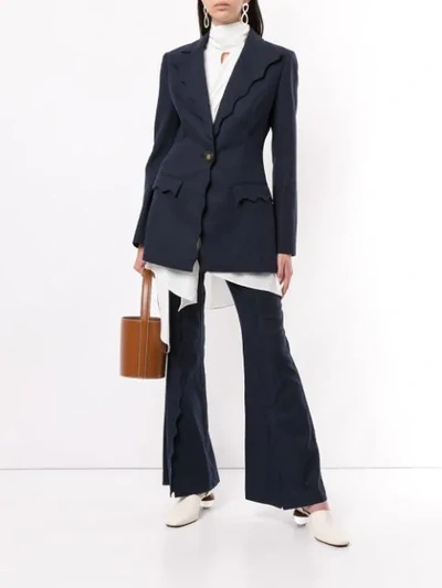 Shop Acler Aslo Blazer In Blue