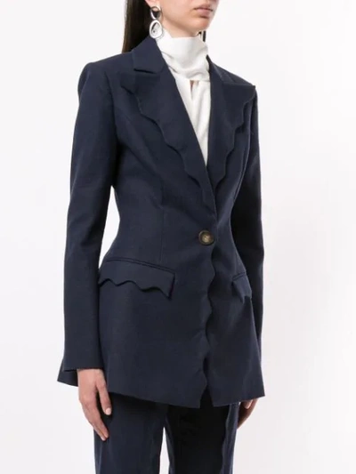 Shop Acler Aslo Blazer In Blue