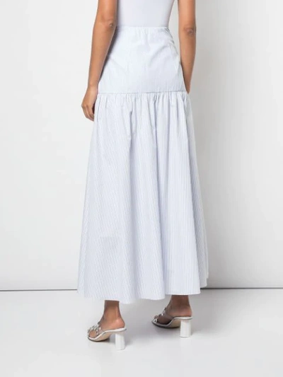 Shop Arias Button Front Skirt In White