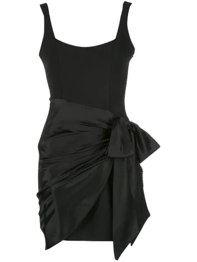 Shop Cinq À Sept Gathered Short Dress In Black