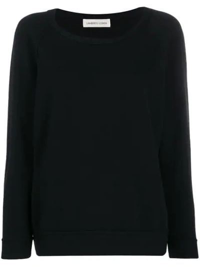 Shop Lamberto Losani Raglan Sleeve Jumper In Black