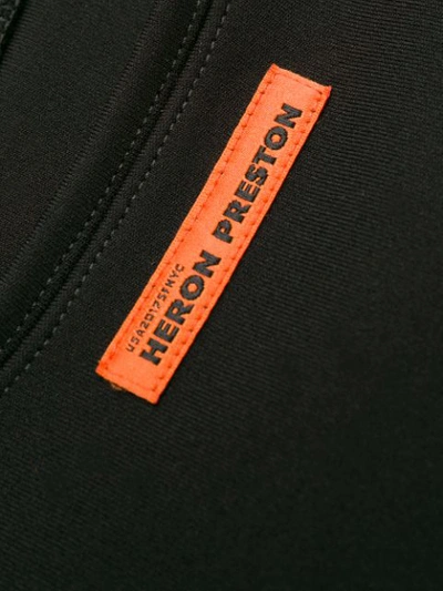 Shop Heron Preston Cropped Logo Patch Top In Black