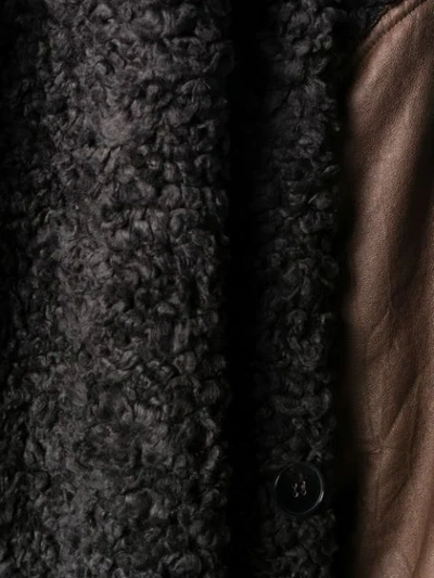 Shop Phisique Du Role Reversible Faux-shearling Coat In Brown