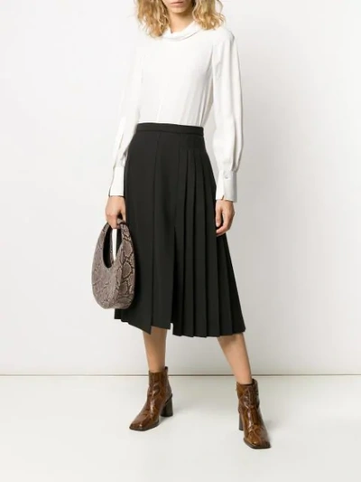 Shop Joseph Malvyn Granite Midi-skirt In Black