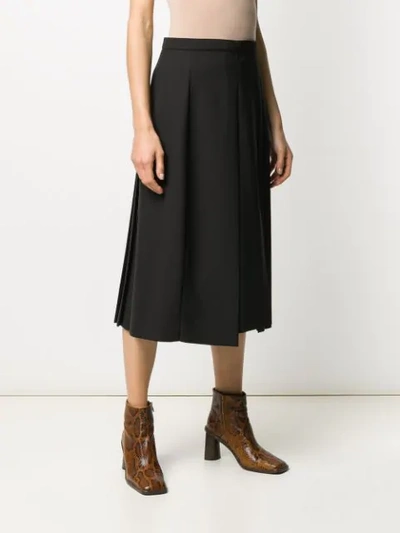 Shop Joseph Malvyn Granite Midi-skirt In Black