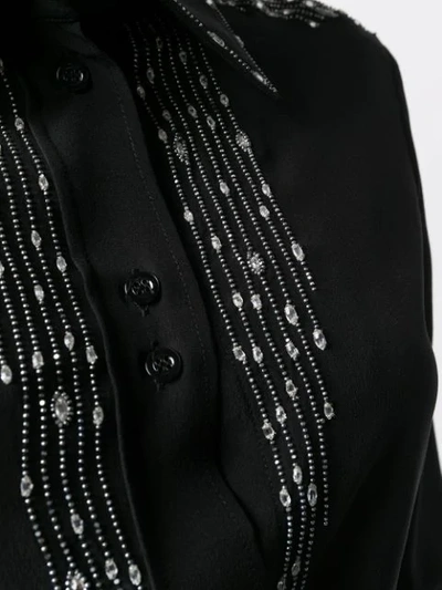 Shop Givenchy Crystal-embellished Shirt In Black