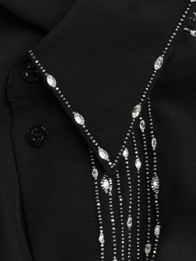 Shop Givenchy Crystal-embellished Shirt In Black