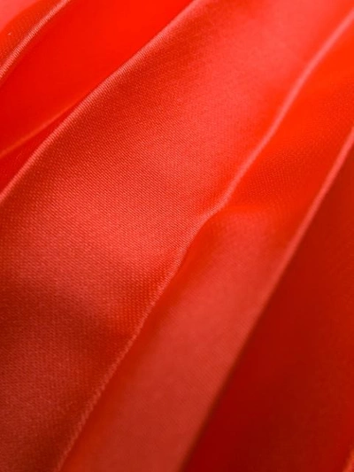 Shop Stella Mccartney Tie-side Pleated Dress In Red