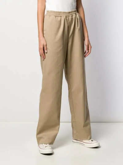 Shop Gauge81 Durban Wide Leg Trousers In Brown