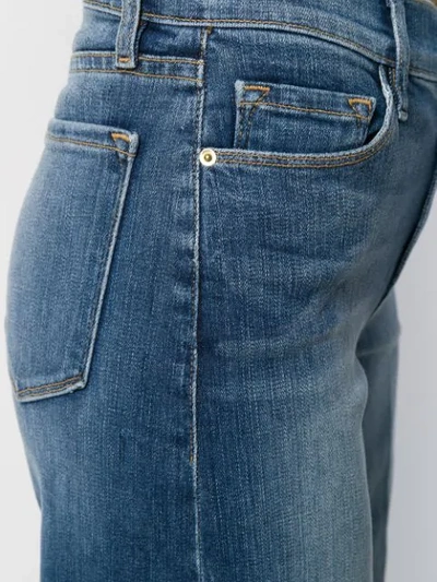 Shop Frame High-waisted Wide Jeans In Blue