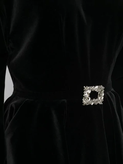 Shop Alexandre Vauthier Puff Sleeve Mini Dress In Black