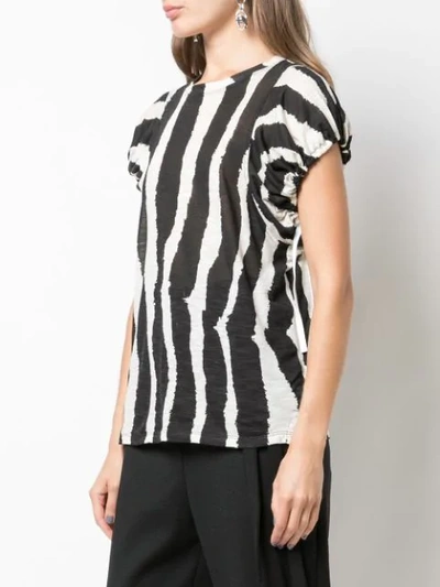 Shop Proenza Schouler Zebra-print Top In Black