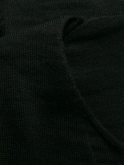 Shop Comme Des Garçons Comme Des Garçons Ruffle Front Sweater In Black